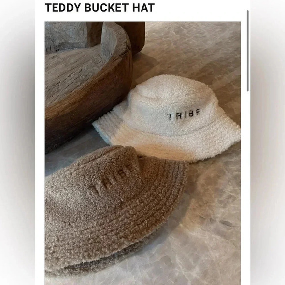 TRIBE KELLEY SURF POST Grayton Beach FL SHERPA TRIBE BUCKET HAT CAP CREAM/SNOW - Picture 7 of 8
